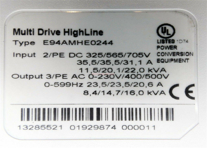 De Omschakelaars SERVOdrive 9400 REEKS 325/565/705 V gelijkstroom 11.5-22 KV van de Lenzee94amhe0244 Veranderlijk Frequentie