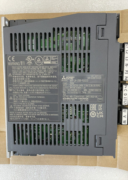 M.-j4-20b-RJ020 de Servomotoraandrijving 3PH 170V 0-360Hz Mitsubishi van Mitsubishi 200W