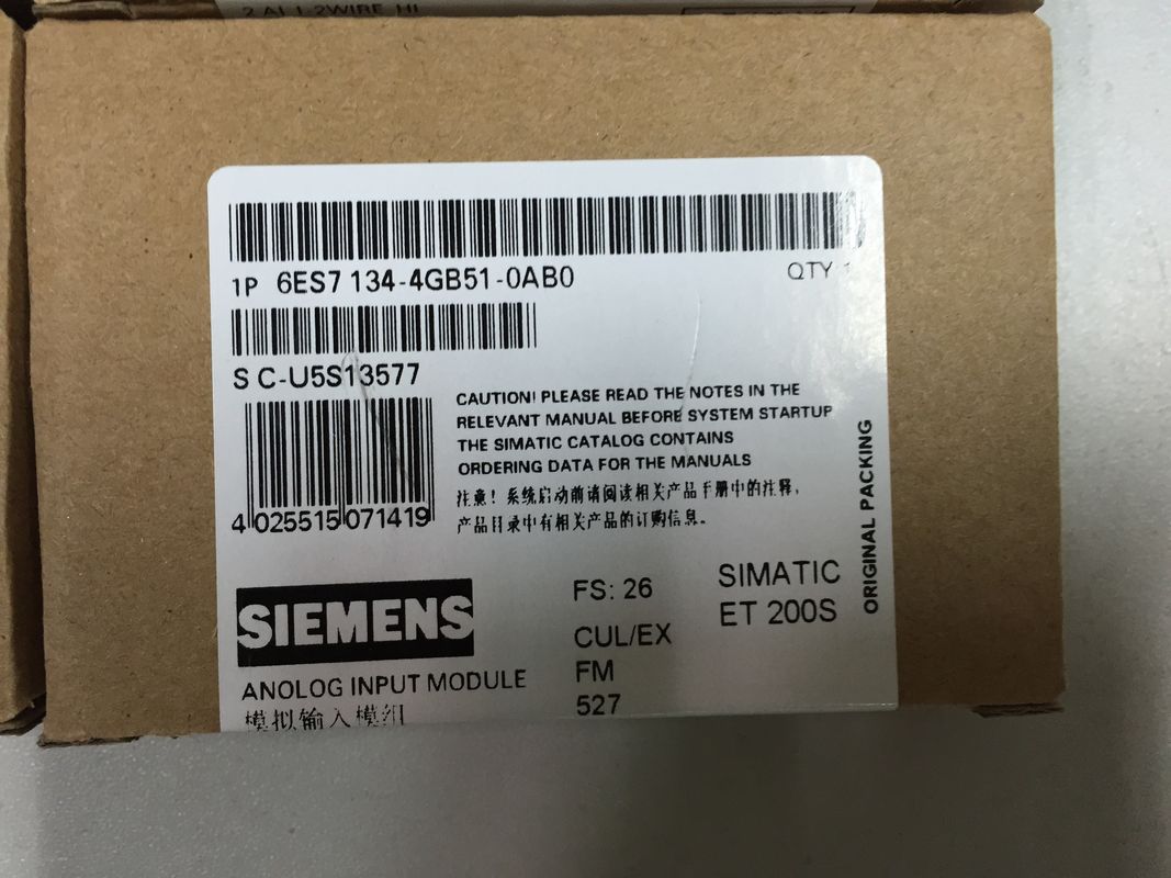 6ES7134-4GB51-0AB0 de Hoge snelheids I-2-Draad 4-20 mA van Siemens 2AI Elektronikamodule