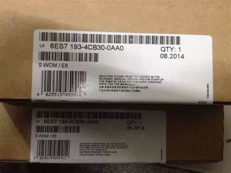 Siemens 6ES7193-4CA30-0AA0 VOOR ELEKTRONISCHE MODULES de 15 HEREN WIDTH SPRING-TYPE TERMINALS