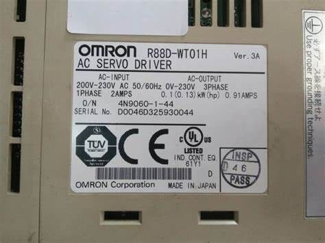 SERVO de BESTUURDERS1.16a 240V LADING 100 van OMRON R88D-GT01H w-Analogon/het type van Impulsinput