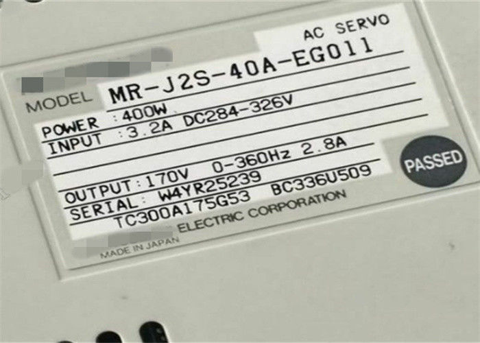 Industriële AC SERVO NIEUWE de Versterker M.-j2s-40a-EG011 Aandrijving 400W 170V 2.8A van Mitsubishi