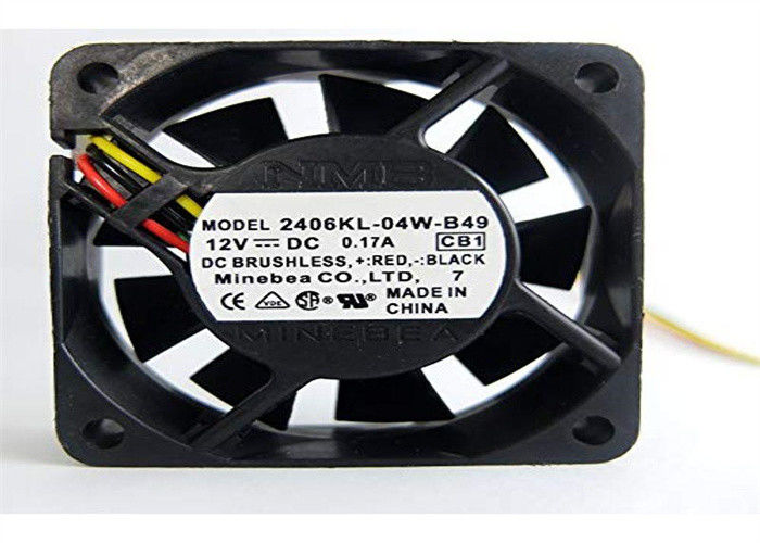 ASventilator 60X15MM VAN MINEBEA NMB 2406KL-04W-B49 GELIJKSTROOM DE 3-DRAAD VAN DE DE RIBtachometer VAN 12VDC 15.9CFM