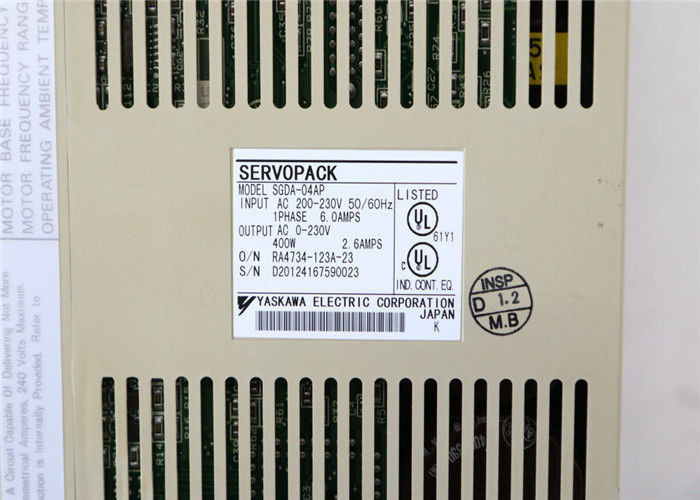De Servomotoraandrijving 0,53 HP 200 van sgda-04AS Yasakawa Ac V-VOEDING