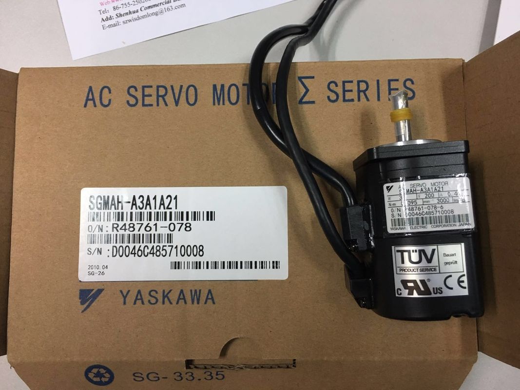 Yaskawaac Industriële Servo GLOEDNIEUWE Motor sgmah-A3A1A21 30W 200V