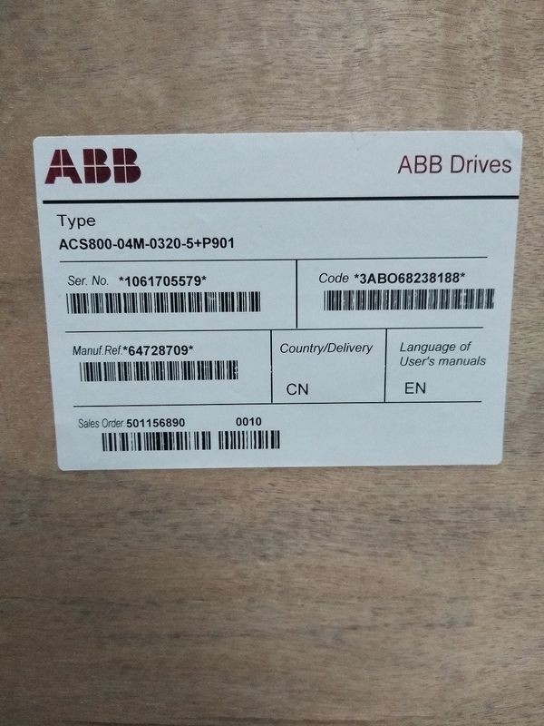 ABB ACS800-04M-0440-3+P901 355kW 693A Frequentieomzetter 205 kg Lengte 564 mm
