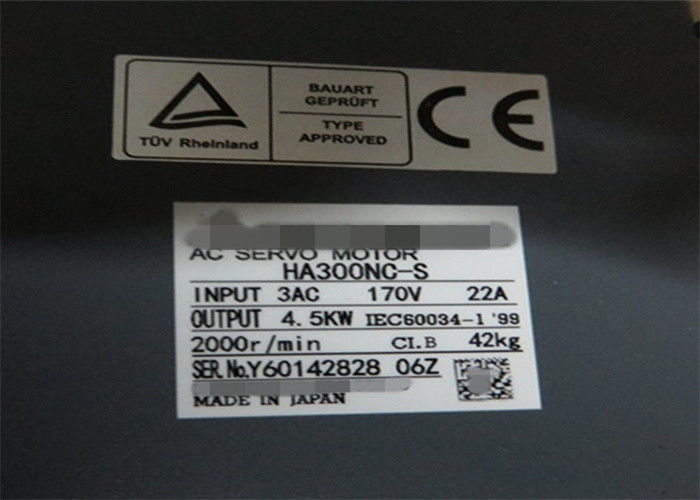 Elektrische 3-fase AC 4,5 kW servomotor Mitsubishi voor M500 serie HA300NC-S