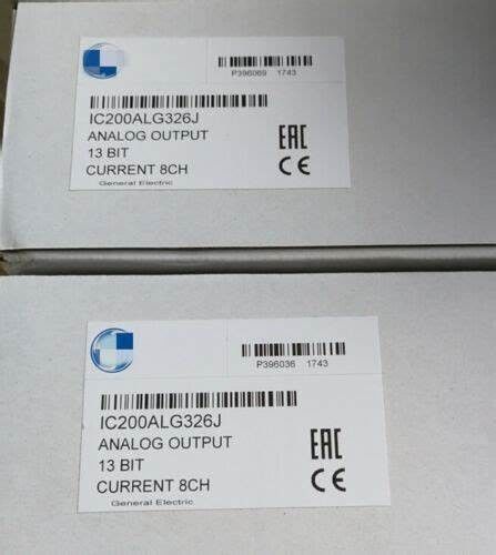 GE IC200ALG326 inclusief golf; maximaal 2A inrush, maximaal 100 mA (zonder belasting), maximaal 185 mA