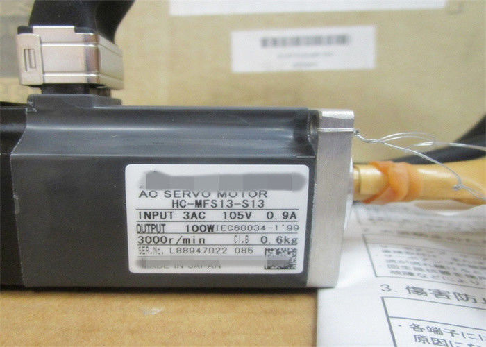 100W Mitsubishi AC Industriële Servomotor HC-MFS13/HC-KFS13 Japan Motor