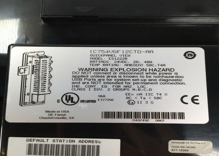 GE IC754VSI12CTD ES1222R IC754VGF12CTD aangedreven door een 12 of 24 VDC-stroomkabel