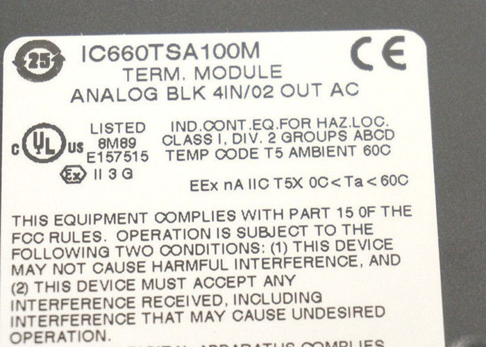 De GE Fanuc IC660TSA100 terminal assembly is de terminal assembly voor een I/O-blok.