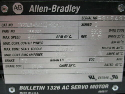 1391-DES AC Servo Drive Compatible AB 1326AB-B4100-21-K4 Torque Plus Servomotoren