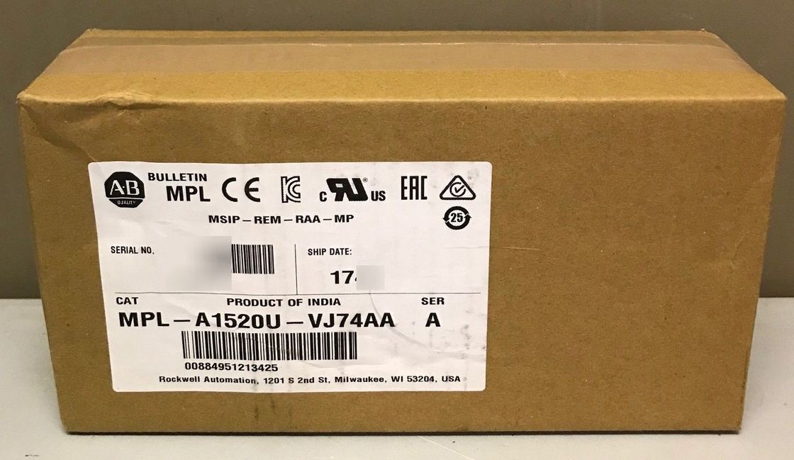 Alleen-Bradley MPL-A1520U-VJ74AA MPL-serie MPL 240V AC roterende servomotor