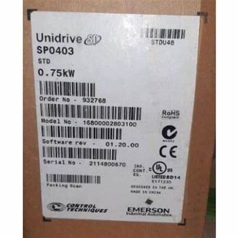 EMERSON SP0403 Universele wisselstroom aandrijving met variabele snelheid voor inductie- en servomotoren